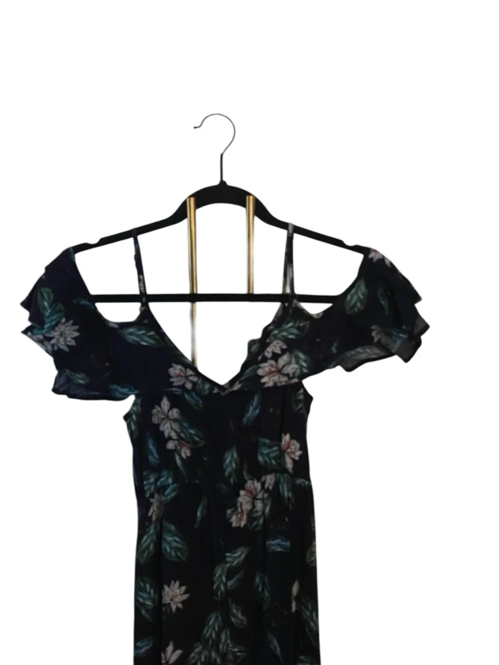 Cotton On Off-Shoulder Flutter Sleeve Floral peekaboo Front Dress Island Resort - Picture 4 of 10